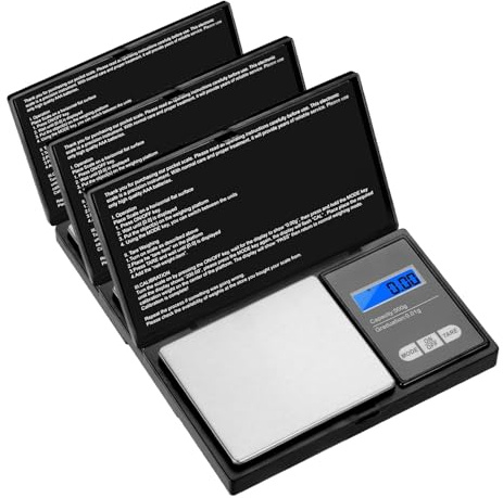 Vinabo Feinwaage 0.01g Waage Gramm 700g/0.01g Grammwaage Goldwaage Präzisionswaage Digitalwaage mit LCD Display und 7 Einheiten Tara Funktion für Küche, Kaffee, Schmuck (Einschließlich 2 Batterien)