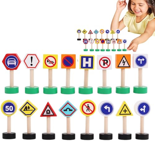 Générique Ensemble De Jeu De Panneaux De Signalisation Routière | Ensemble De Jeu De Panneaux De Signalisation Routière pour, De Sécurité D'arrêt, Blocs De De Passage pour Piétons en B