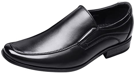 Mocassini da uomo in pelle, Loafers Moccasins, scarpe da tuta leggere, scarpe basse da uomo, scarpe basse, scarpe da lavoro, scarpe basse, colore nero, 43