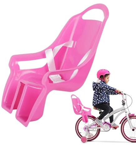 Generisch Puppen Fahrradsitz Hinten - Doll Bike Seat, Puppenstuhl Mit Aufklebern, Girls Kids Accessories Passend Für Die Meisten Kinderfahrräder, Einfach Zu Befestigen