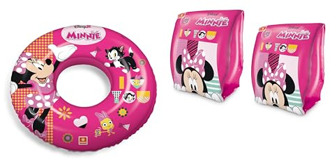 Mondo Toys - set braccioli e ciambella bambini mare estate piscina (minnie)