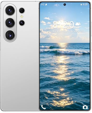 McMgc Smartphone 4G débloqué, écran perforé Incell de 6,75 Pouces, 4Go+32Go Extensible jusqu'à 256Go, processeur Octa-Core MTK6739, Android 12, Triple Emplacement pour 2 Nano-SIM + Carte TF (White)