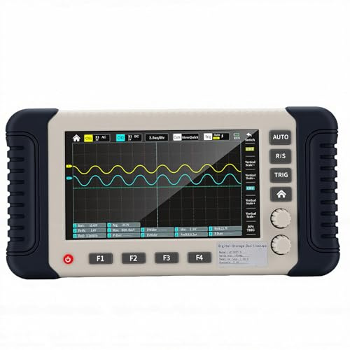 Bewinner Oscilloscope Multifonctionnel 3 en 1, Bande Passante de 100 MHz, Taux d'échantillonnage de 1GSa/s, Double Canal avec Générateur de Signal, écran Tactile Multimètre