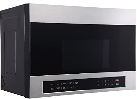 Avanti Microwave Oven 1000-Watts Over the Range with Auto Cook and Defrost, Pre-Set Cooking Modes, Child Safety Lock, Electronic Control Panel and Glass Turntable, 1.3 Cu.Ft., Black