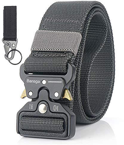 Taktischer Gürtel,Heavy Duty verstellbare Military Style Nylon Gürtel mit Zink Legierung Schnalle, militärischen Schnellverschluss Schnalle Taillenband