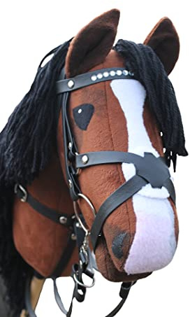 Hobbyhorse with bridle A3 | Realistic steckenpferd | Chestnut Enigma v.3