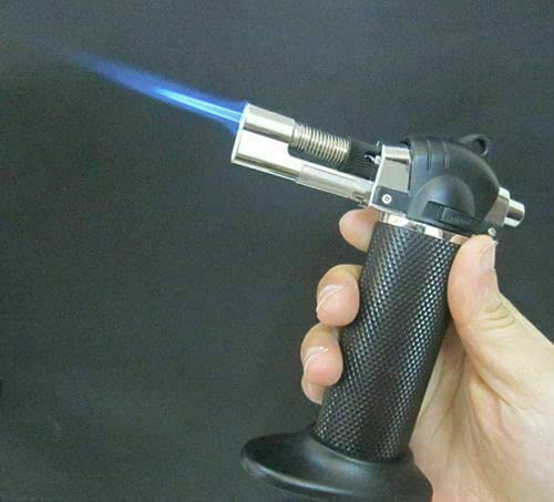 V7® Refillable Butane Gas Micro Blow Torch Jet Lighter Windproof Safety Lock Adjustable Flame Welding Soldering Brazing Tools Chef Outdoor BBQ Cooking & Baking Crème Brulee Kitchen DIY Craft