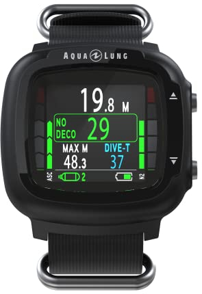 Aqualung i330R, Computer subacqueo,Bluetooth,display a colori ultra-luminoso e leggibile,interfaccia intuitiva,computer subacqueo Aqua lung con batteria ricaricabile, ottimale per immersioni subacquee
