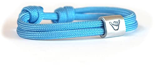 Hang Loose Surfer Armband personalisierbar, handgestempelt, Shaka