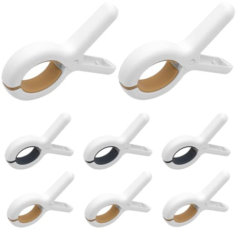 YDHfdc 8 Pezzi Mollette per Bucato in Plastica Mollette per Telo Mare Antivento Mollette Grandi Mollette Telo Mare per Telo Mare, Stendibiancheria, la Lavanderia