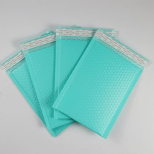 Bubble Mailers, rosa Versandtaschen, selbstklebend, gepolsterte Umschläge, Geschenktüten, 5 Stück, schwarz/grün, Verpackung, Umschlagtaschen für Bücher, Blau, 18 x 23 cm
