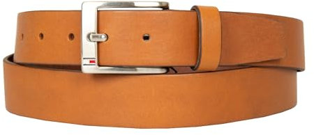Tommy Hilfiger Herren Ledergürtel Gürtel Artikel AM0AM01002 NEW ALY BELT 3,5 cm Höhe 3.5, 910 Dark tan, 115