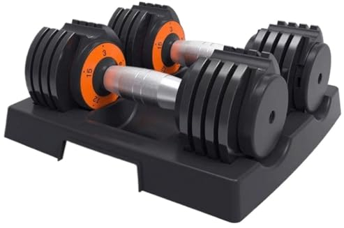 Hanteln, verstellbares Hantel-Set, 15 kg, Paar, Freihanteln mit rutschfesten Griffen für Heim-Fitness-Trainingsgeräte, Langhantel