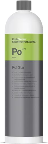 Koch Chemie Pol Star Car Leather Cleaner and Conditioner, All-Purpose Textile, Leather & Alcantara Cleaner, Natural Cleaner, Leather Cleaner for Sofas, Shoes, Bags - 1 Liter