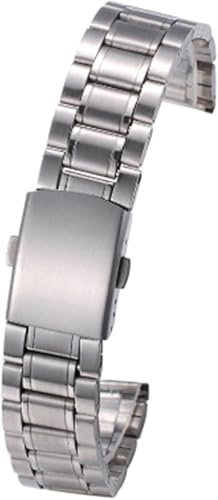 SHGDAIO Uhrenarmband, 12 mm, 14 mm, 16 mm, 18 mm, 20 mm, 22 mm, 24 mm Breite, Edelstahlarmband, Faltschließe, Uhrenzubehör, Werkzeug