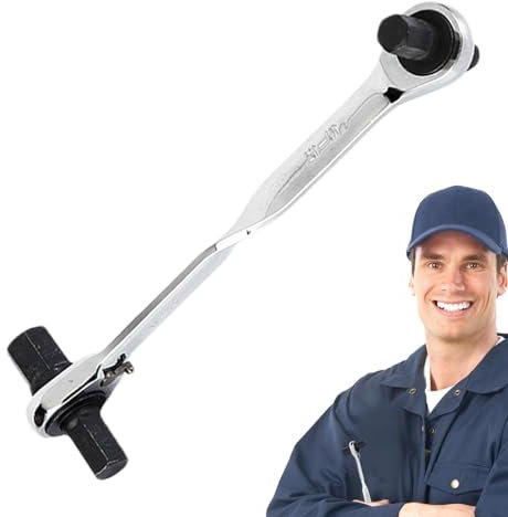 Llave de trinquete de doble extremo,Llave combinada reversible de doble extremo | Llave de trinquete 4 en 1 de alta dureza,Llaves de tubo Llave de trinquete Resistente al desgaste