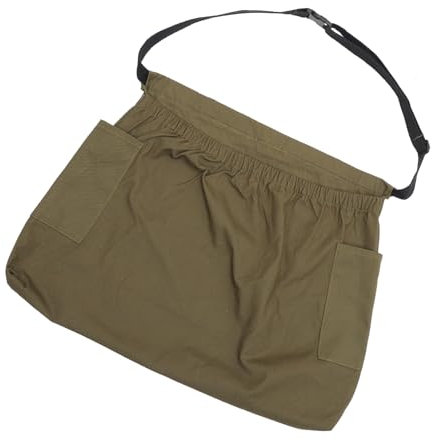 BESPORTBLE -apron Strapazierfähigem Canvas Mit Verstellbarem Gürtel Für Obst Und Gemüseernte Praktischen Taschen Für Werkzeuge Militärgrün