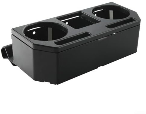 Porte-gobelet robuste pour UTV RZR et CanAm avec poches pour accessoires et options de montage personnalisables (noir)