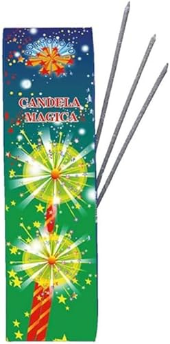100 pz Candeline Misura 16 Cm scintille Bastoncino Luminoso Stelline Festa (K1 / Cat.1)