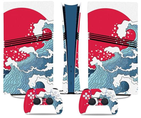 para PS5 Pro Skin Disc Edition & para PS5 Pro Skin Digital Edition Consola Mando Cubierta Vinilo Fundas Compatible Resistente Arañazos 83298 Envolturas Piel Regalo(Digital Edition)