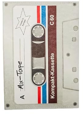 Paprcuts RFID Reisepasshülle Super schlanke Schutzhülle mit 2 Kartenfächern und Platz für Boardingpass 100% Vegan Wasserabweisend & Reißfest Unisex - Mixtape