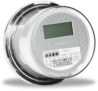Digital Electric Meter,120V 2 Wire KWH Meter,Watt Meter, Used for RV and Home Meter