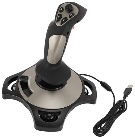 CHICIRIS JOYSTICK CONTALER FILM GAMEPAD simulateur de vol avec vibration immersive 12 boutons programmables 4 Contrôle de l'axe pour le système 7 8 10 11 Jeux de simulation de vol