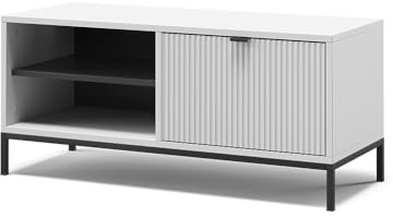 Vicco Schuhschrank Eliza, Weiß, 100 x 45 cm | mit Klapptür, zur Aufbewahrung von Schuhen und kombinierbar mit Eliza-Reihe