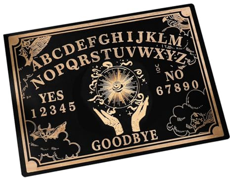 Generico Tabla Ouija – Juego de mesa espiritual de la con plancheta, mesa espiritual con puntero, tijera de adivinación espiritual, tvola de adivinación mística para rituales | Kit de para al