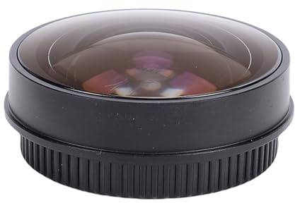 Gugxiom Obiettivo Fisheye per Fotocamera, Ingrandimento 0,2X Vetro Ottico Grandangolare da 180° in Lega di Alluminio con Rivestimento Antiriflesso Multistrato, per Obiettivo Fotocamera