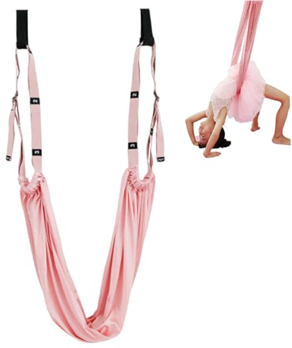Columpio de yoga, correa elástica de altura ajustable con anclaje para puerta, correas de yoga flexibles para estirar la pierna, la cintura y la espalda, Pilates Dance Splits Columpio de