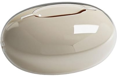 IOIUSKKU Dispensador de pañuelos de papel para, elegante y, Crema Doble Capa
