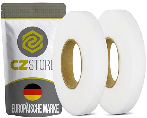 CZ Store Klebeband zum Aufbügeln |128 M|2-Pack|✮✮LEBENSLANGE GARANTIE✮✮- Selbstklebendes Saumband zum Reparieren von Stoff, Vorhang, Gardinen, Hosen, Kleidung, Jeans - Kein Nähen erforderlich