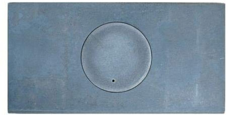 QLS Placa de cocción individual de hierro fundido, 43 x 23,5 cm