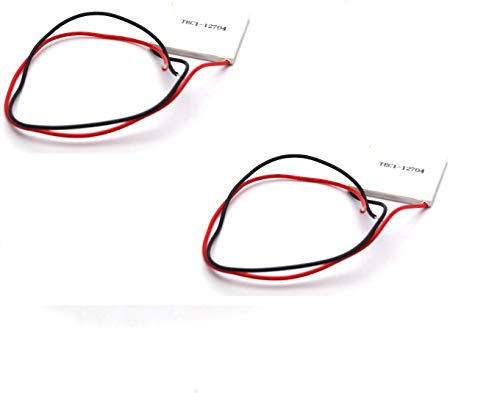 DollaTek 2 st TEC1-12704 40 x 40 mm termoelektrisk kylare peltier kylplatta