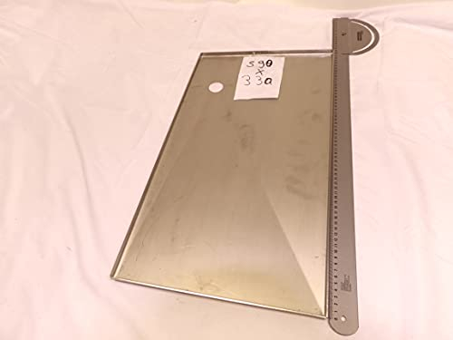 Hz1BBQde Edelstahl Fettwanne Grill Fettauffangwanne für alle Marken Campingaz,Dehner, Enders, Grandhall, Jamestown, Kingstone, Landmann, Gardener Napoleon Santos Weber (1Stk 590mm x 330mm x 15mm V2A)