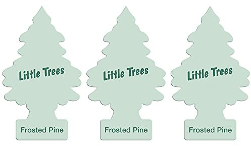 Little Trees Air Freshener Tree LTZ088 Frosted Pine Fragrance For Car Home Boat Caravan - Triple Pack
