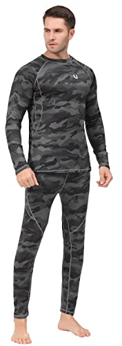 UNIQUEBELLA Thermo Unterwäsche Set, Funktionswäsche Herren Skiunterwäsche Winter Suit Ski Thermo-Unterwäsche Thermowäsche Unterhemd + Unterhose