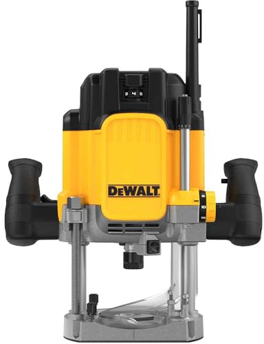 Dew DWE625KT 1/2in Plunge Router 2300W 110V, Yellow (DWE625-KTL)