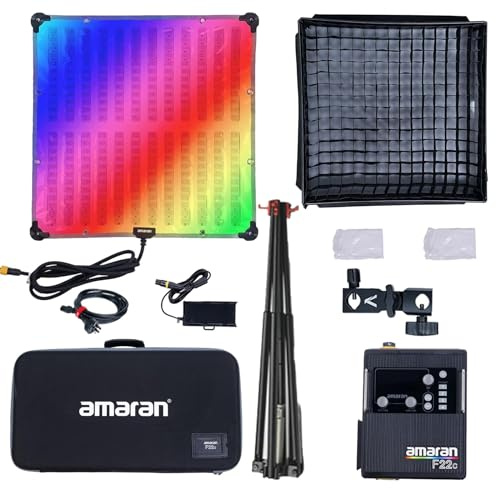 Aputure Amaran F22C RGBWW Flexible LED Video Light 2500K~7500K 200W 15 Lighting FX with Honeycomb Grid Softbox Support App Control