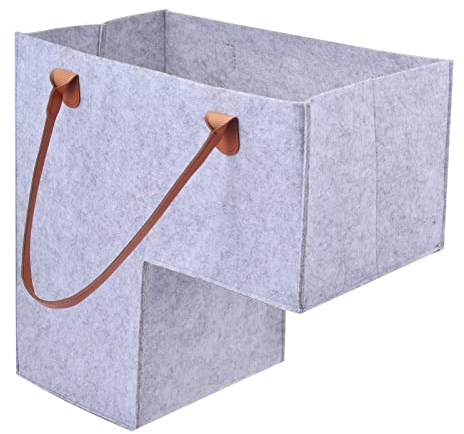 Facynde Treppenaufbewahrungskorb - Filz-Treppenkörbe für Teppich- und Holztreppen | Treppenorganisator zu Sortieren von Kleidung, Büchern, Spielzeug