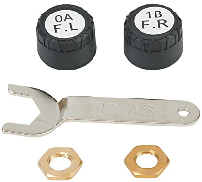 RANRAO Sensore di pressione dei pneumatici, sensore di pressione dei pneumatici wireless TPMS per moto, sensori esterni di pressione dei pneumatici con 2 sensori esterni