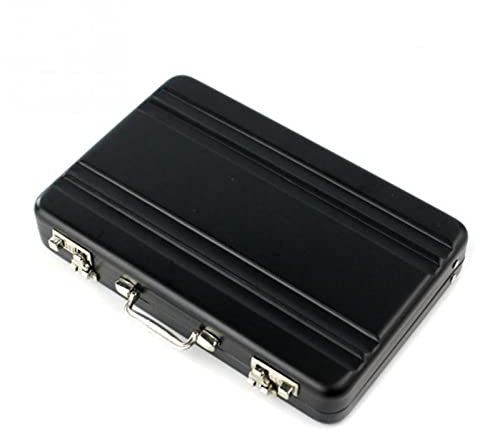 Visitenkarten Etui/Kartenetui Mini-Koffer-Aluminium-Aufbewahrungsbox ICH WÜRDE Kreditkartenhalter Bank Kartenkasten Halter Schmuckschatulle Aufbewahrungsbox Smart Brieftasche Schnalle Visitenkartenstä