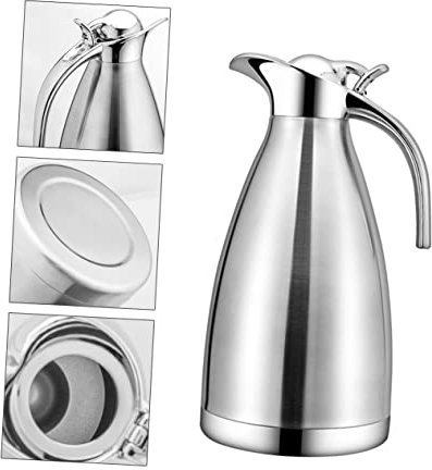 DOITOOL Bouteille Eau Inox De Pot à Eau Simple Paroi Acier Inoxydable Cruche Isotherme Légère Pour Maison Et Bureau Capacité Élevée Antidéversement