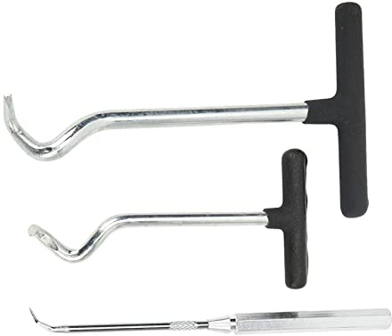 3PCS O-Ring Dichtung Demontage Werkzeug, Wellendichtring Werkzeug, Precision Pick und Haken Set, Universal Nadel Haken Schaber Satz