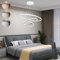 KSIBNW 3 Anillos Lampara Techo Colgante LED para comedor,45W Lámpara Colgante LED Moderna Regulable,3000K-6000K,10%-100%,para Salón, Dormitorio,Comedor,Decoración,con Control Remoto Blanco