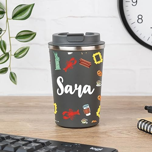 Wanapix | Termo Café Personalizado 350 ml | Vaso térmico con Nombre Friends