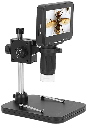 4,3 Zoll HD LCD Digital USB Mikroskop, 1000 fache Vergrößerung mit Großem Display, 8 LED Leuchten, Mikroskope für die Reparatur von Leiterplatten, Identifizierung von Antiquitäten