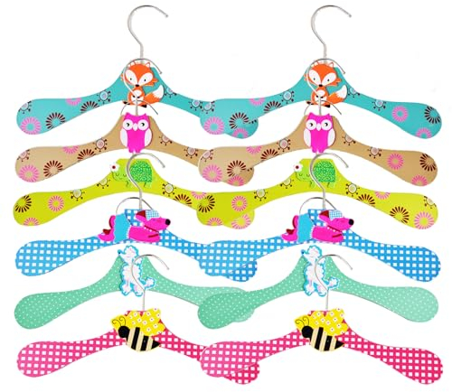 KALUROIL 12 Pcs KleiderbüGel - PuppenkleiderbüGel - Bunte KleiderbüGel FüR Puppenschrank - Spielzeug KleiderstäNder FüR Puppe（Ii）