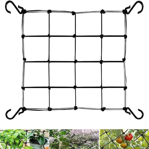 Growzelt Pflanzennetz Scrog Netz 70x70cm, Garten Pflanzennetz, Ranknetz Für Kletterpflanzen, Pflanzen Grow Netz, Stütze Der Zeltanlage Für Garten, Balkon, Hof